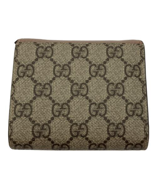 GUCCI（グッチ）GUCCI (グッチ) GGマーモント 2つ折り財布 ブラウンの古着・服飾アイテム