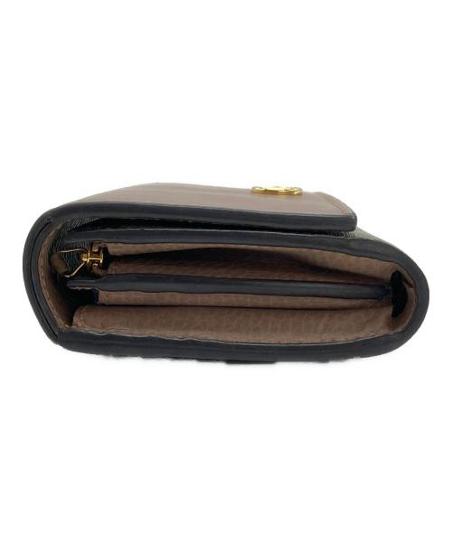 GUCCI（グッチ）GUCCI (グッチ) GGマーモント 2つ折り財布 ブラウンの古着・服飾アイテム