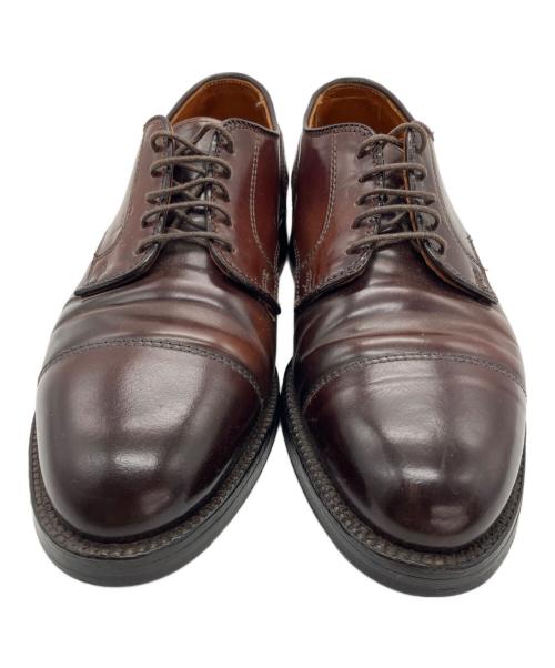 Alden（オールデン）Alden (オールデン) ｺｰﾄﾞﾊﾞﾝ ｽﾄﾚｰﾄﾁｯﾌﾟｼｭｰｽﾞ ブラウン サイズ:7B/Dの古着・服飾アイテム