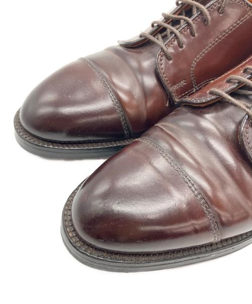 Alden（オールデン）Alden (オールデン) ｺｰﾄﾞﾊﾞﾝ ｽﾄﾚｰﾄﾁｯﾌﾟｼｭｰｽﾞ ブラウン サイズ:7B/Dの古着・服飾アイテム