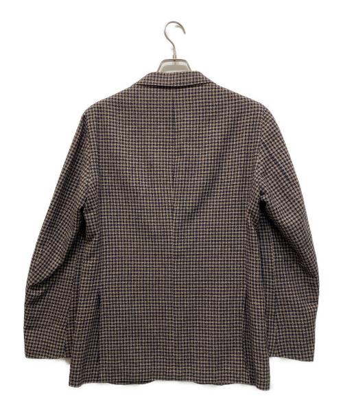 SOVEREIGN（ソブリン）SOVEREIGN (ソブリン) マイクロチェック 3B ジャケット ネイビー×ベージュ サイズ:48の古着・服飾アイテム