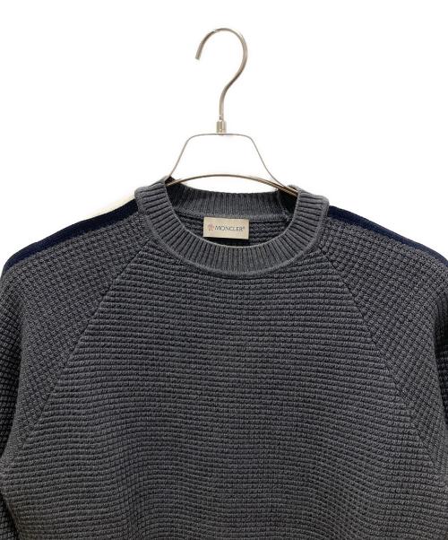 MONCLER（モンクレール）MONCLER (モンクレール) GIROCOLLO TRICOTニット グレー サイズ:Sの古着・服飾アイテム