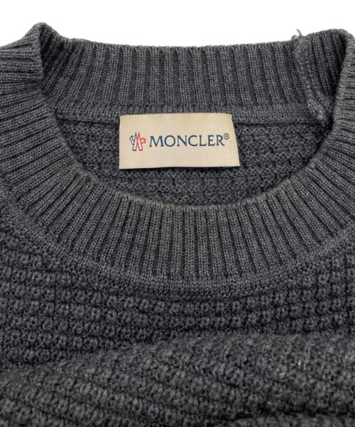 MONCLER（モンクレール）MONCLER (モンクレール) GIROCOLLO TRICOTニット グレー サイズ:Sの古着・服飾アイテム