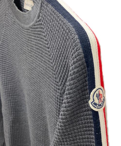MONCLER（モンクレール）MONCLER (モンクレール) GIROCOLLO TRICOTニット グレー サイズ:Sの古着・服飾アイテム