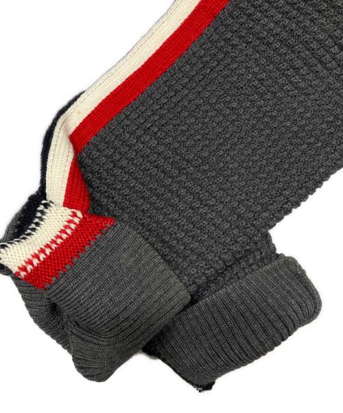 MONCLER（モンクレール）MONCLER (モンクレール) GIROCOLLO TRICOTニット グレー サイズ:Sの古着・服飾アイテム