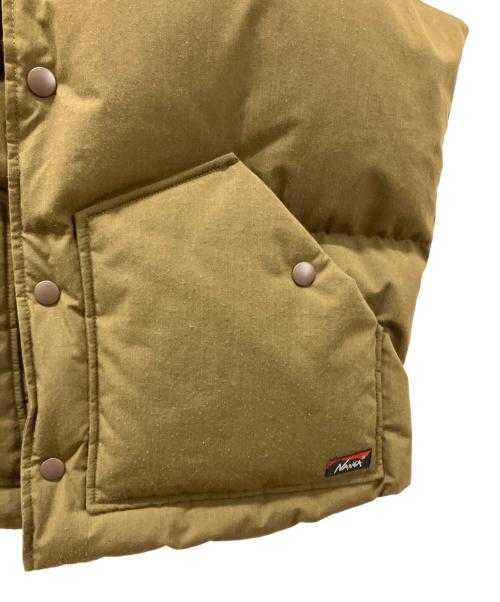 NANGA（ナンガ）NANGA (ナンガ) GRAND PARK (グランド パーク) 別注TAKIBIダウンベスト ブラウン サイズ:46の古着・服飾アイテム