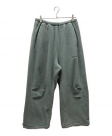 YDOT（ワイドット）の古着「25AW TECH FLEECE CIRCLE Buggy Pants フリースパンツ」｜グリーン