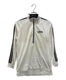 adidas（アディダス）の古着「80S ハーフジップシャツ」｜ホワイト