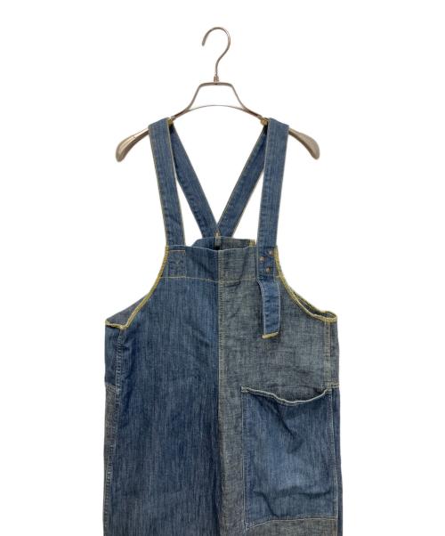 KAPITAL（キャピタル）KAPITAL (キャピタル) 2TONE HAPPY オーバーオール ブルー サイズ:1の古着・服飾アイテム
