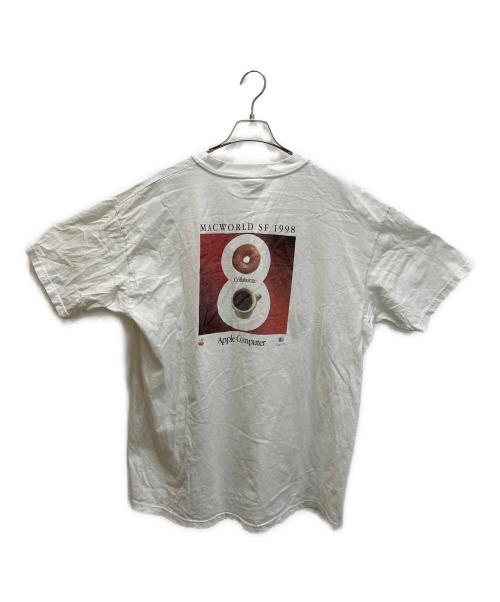 Hanes（ヘインズ）Hanes (ヘインズ) 90S 企業ロゴTEE ホワイト サイズ:XLの古着・服飾アイテム
