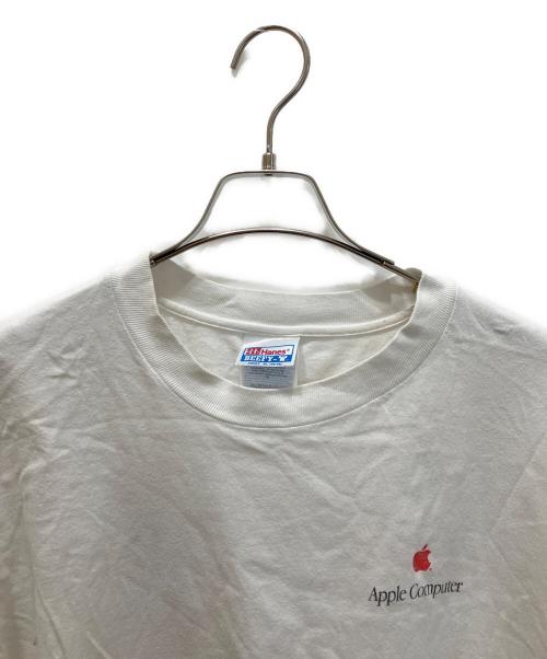 Hanes（ヘインズ）Hanes (ヘインズ) 90S 企業ロゴTEE ホワイト サイズ:XLの古着・服飾アイテム