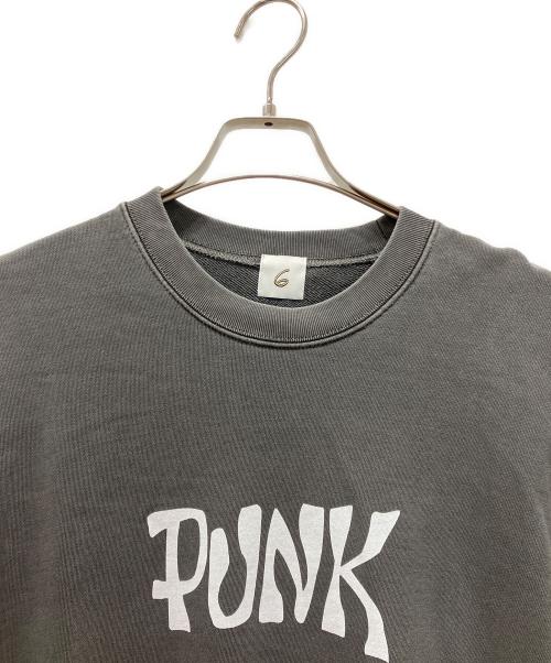 6(ROKU) BEAUTY&YOUTH（ロク ビューティーアンドユース）6(ROKU) BEAUTY&YOUTH (ロク ビューティーアンドユース) PUNK SWEAT OULLOVER グレー サイズ:Lの古着・服飾アイテム
