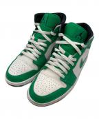 NIKEナイキ）の古着「Air Jordan 1 Mid "Lucky Green" ハイカットスニーカー」｜グリーン
