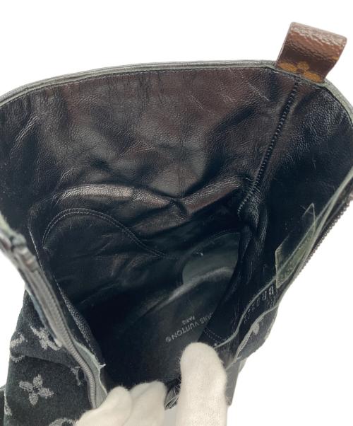 LOUIS VUITTON（ルイ ヴィトン）LOUIS VUITTON (ルイ ヴィトン) シルエットラインモノグラムアンクルブーツ ブラック サイズ:40の古着・服飾アイテム