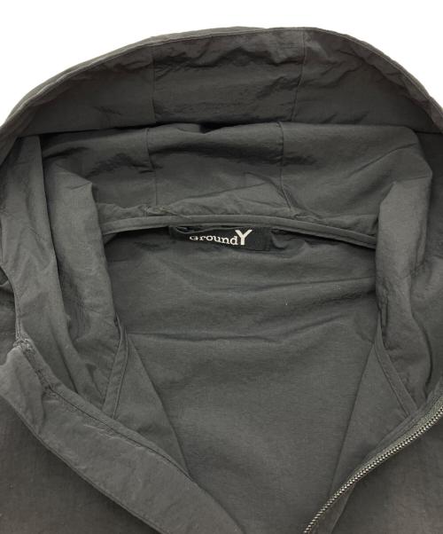 GROUND Y（グラウンドワイ）GROUND Y (グラウンドワイ) GYLOGO GRAPHIC ANORAK PARKA アノラックパーカ ブラック サイズ:3の古着・服飾アイテム