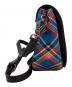 中古・古着 Vivienne Westwood ANGLOMANIA (ヴィヴィアンウエストウッドアングロマニア) タータンチェック柄 ショルダーバッグ ブルー×レッド：10000円