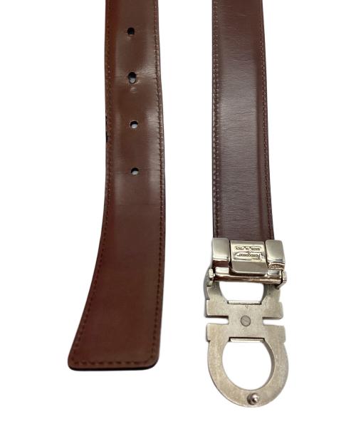 Ferragamo（フェラガモ）Ferragamo (フェラガモ) ダブルガンチーニ レザーベルト ブラックの古着・服飾アイテム