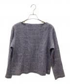 45Rフォーティファイブ・アール）の古着「ジャージフラノチェックプルオーバー」｜ネイビー×ブラウン