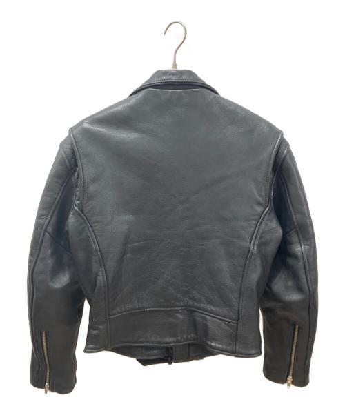 HARLEY-DAVIDSON（ハーレーダビッドソン）HARLEY-DAVIDSON (ハーレーダビッドソン) カウレザー ダブルライダースジャケット ブラック サイズ:R36の古着・服飾アイテム