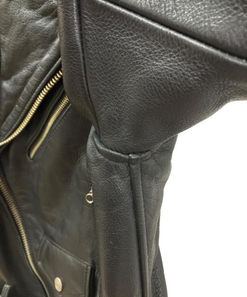 HARLEY-DAVIDSON（ハーレーダビッドソン）HARLEY-DAVIDSON (ハーレーダビッドソン) カウレザー ダブルライダースジャケット ブラック サイズ:R36の古着・服飾アイテム