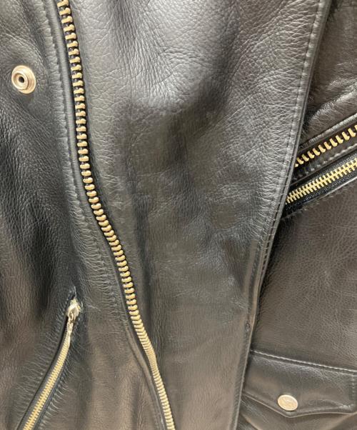 HARLEY-DAVIDSON（ハーレーダビッドソン）HARLEY-DAVIDSON (ハーレーダビッドソン) カウレザー ダブルライダースジャケット ブラック サイズ:R36の古着・服飾アイテム