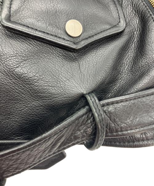 HARLEY-DAVIDSON（ハーレーダビッドソン）HARLEY-DAVIDSON (ハーレーダビッドソン) カウレザー ダブルライダースジャケット ブラック サイズ:R36の古着・服飾アイテム