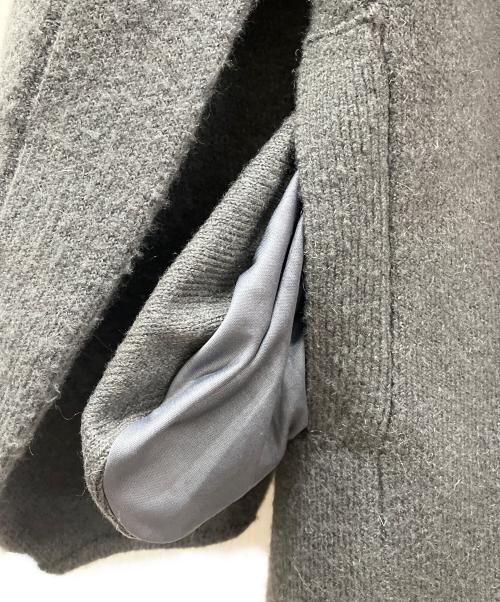 Snidel（スナイデル）Snidel (スナイデル) ファーフードニットコート グレー サイズ:1の古着・服飾アイテム