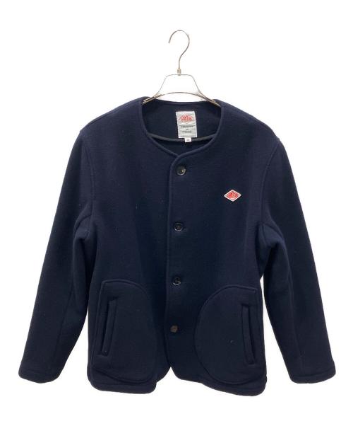DANTON（ダントン）DANTON (ダントン) ウールモッサ ノーカラージャケット ネイビー サイズ:38の古着・服飾アイテム