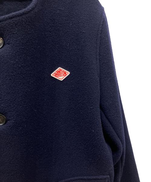 DANTON（ダントン）DANTON (ダントン) ウールモッサ ノーカラージャケット ネイビー サイズ:38の古着・服飾アイテム