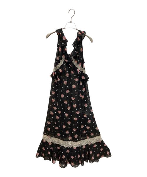 Lily Brown（リリーブラウン）Lily Brown (リリーブラウン) ANNA SUI (アナスイ) バリエ柄ワンピース ブラック サイズ:1の古着・服飾アイテム