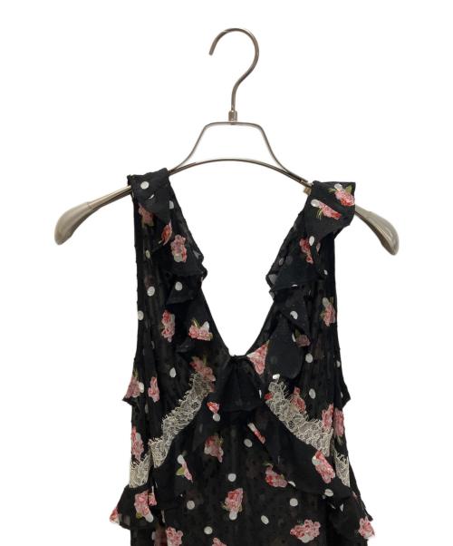 Lily Brown（リリーブラウン）Lily Brown (リリーブラウン) ANNA SUI (アナスイ) バリエ柄ワンピース ブラック サイズ:1の古着・服飾アイテム