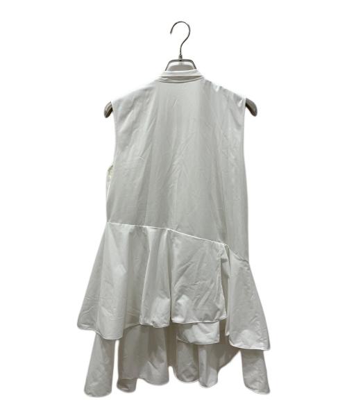 FRAY ID（フレイ アイディー）FRAY ID (フレイ アイディー) リボンタイコンビニットチュニック グレー サイズ:Fの古着・服飾アイテム