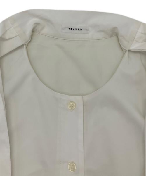 FRAY ID（フレイ アイディー）FRAY ID (フレイ アイディー) リボンタイコンビニットチュニック グレー サイズ:Fの古着・服飾アイテム