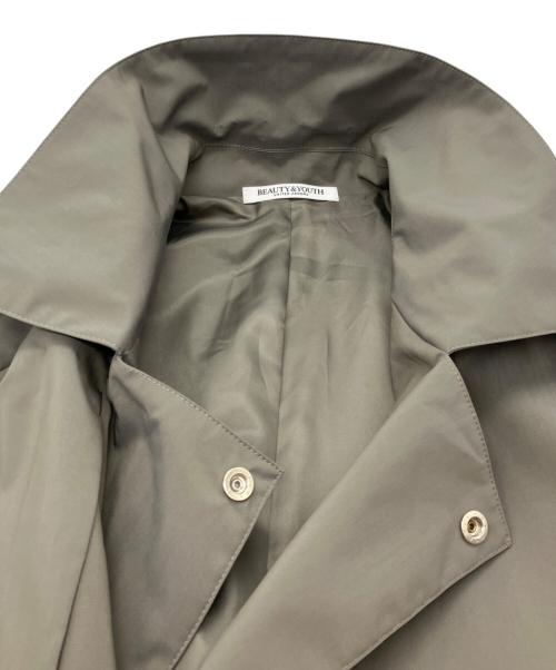 BEAUTY&YOUTH（ビューティーアンドユース）BEAUTY&YOUTH (ビューティーアンドユース) タフタ トレンチ コート グレー サイズ:Sの古着・服飾アイテム