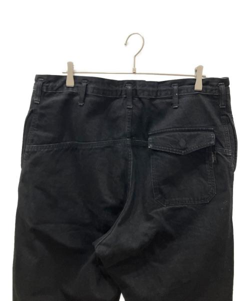 BLACK Scandal Yohji Yamamoto（ブラックスキャンダルヨウジヤマモト）BLACK Scandal Yohji Yamamoto (ブラックスキャンダルヨウジヤマモト) 12オンスブラックデニムカーゴポケットイージーパンツ ブラック サイズ:3の古着・服飾アイテム
