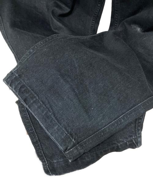 BLACK Scandal Yohji Yamamoto（ブラックスキャンダルヨウジヤマモト）BLACK Scandal Yohji Yamamoto (ブラックスキャンダルヨウジヤマモト) 12オンスブラックデニムカーゴポケットイージーパンツ ブラック サイズ:3の古着・服飾アイテム