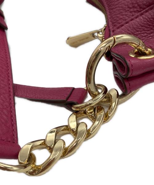 MICHAEL KORS（マイケルコース）MICHAEL KORS (マイケルコース) 2WAYショルダーバッグ ピンクの古着・服飾アイテム