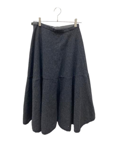 tricot COMME des GARCONS（トリココムデギャルソン）tricot COMME des GARCONS (トリココムデギャルソン) 00S ウールラップスカート グレー サイズ:Mの古着・服飾アイテム