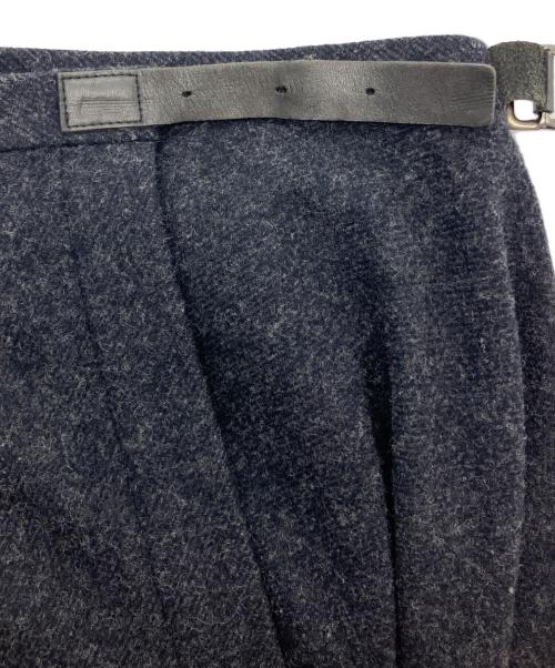 tricot COMME des GARCONS（トリココムデギャルソン）tricot COMME des GARCONS (トリココムデギャルソン) 00S ウールラップスカート グレー サイズ:Mの古着・服飾アイテム
