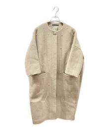 TSURU by MARIKO OIKAWA（ツルバイマリコオイカワ）の古着「エコパール装飾コート」｜ベージュ