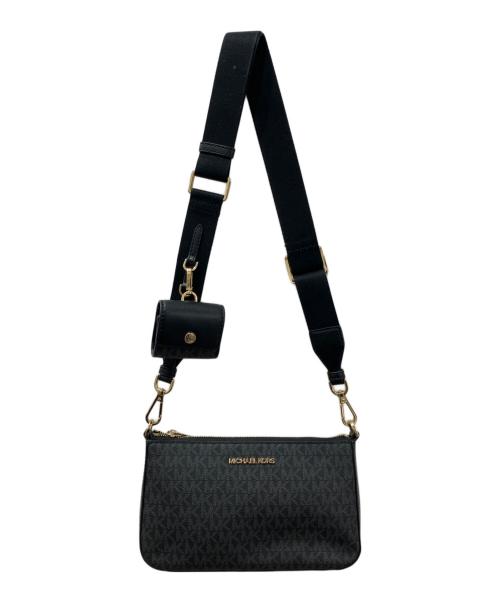 MICHAEL KORS（マイケル・コース）MICHAEL KORS (マイケル・コース) JET SET TRAVEL ショルダーバッグ ブラックの古着・服飾アイテム