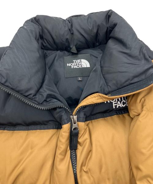THE NORTH FACE（ザ ノース フェイス）THE NORTH FACE (ザ ノース フェイス) SHORT NUPTSE JACKET ショートヌプシ ダウンジャケット ブラウン×ブラック サイズ:Lの古着・服飾アイテム