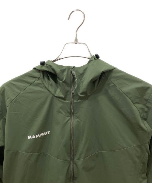 MAMMUT（マムート）MAMMUT (マムート) GRANITE SO Hooded Jacket グラナイト ソフトシェル マウンテンパーカー グリーン サイズ:Mの古着・服飾アイテム