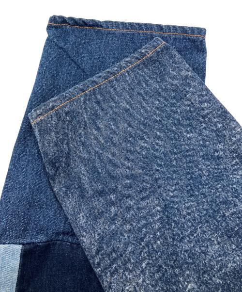 X-LARGE（エクストララージ）X-LARGE (エクストララージ) PATCHWORK DENIM PANTS パッチワークデニムパンツ インディゴ サイズ:32の古着・服飾アイテム