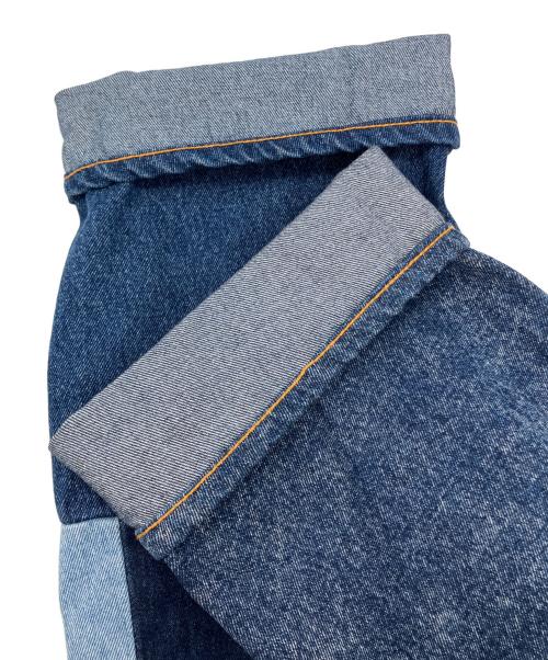 X-LARGE（エクストララージ）X-LARGE (エクストララージ) PATCHWORK DENIM PANTS パッチワークデニムパンツ インディゴ サイズ:32の古着・服飾アイテム
