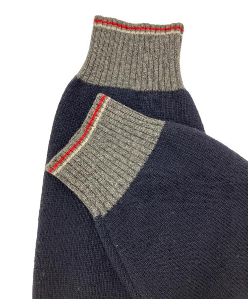 ICEBERG（アイスバーグ）ICEBERG (アイスバーグ) コミックプリント ニットカーディガン ネイビー×グレー サイズ:Sの古着・服飾アイテム