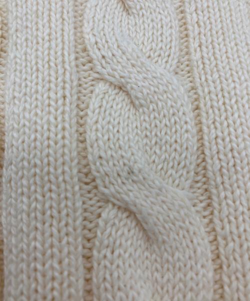 POLO RALPH LAUREN（ポロ・ラルフローレン）POLO RALPH LAUREN (ポロ・ラルフローレン) ケーブルニット ベージュ サイズ:XSの古着・服飾アイテム