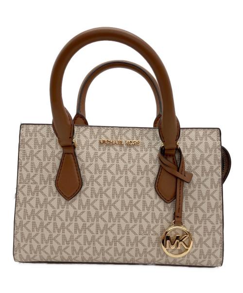 MICHAEL KORS（マイケル・コース）MICHAEL KORS (マイケル・コース) SHEILA センタージップ サッチェル スモール ベージュの古着・服飾アイテム