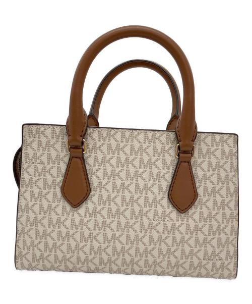 MICHAEL KORS（マイケル・コース）MICHAEL KORS (マイケル・コース) SHEILA センタージップ サッチェル スモール ベージュの古着・服飾アイテム