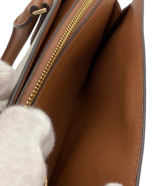 MICHAEL KORS（マイケル・コース）MICHAEL KORS (マイケル・コース) SHEILA センタージップ サッチェル スモール ベージュの古着・服飾アイテム